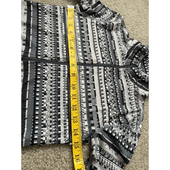 Nike 8-Bit Gray White 1/2-Zip Pullover Dri-Fit Pullover Top Shirt Hyperwarm Sm - Picture 5 of 9